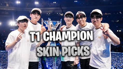 t1 champion skins|All T1 Worlds skins in League of Legends throughout the years